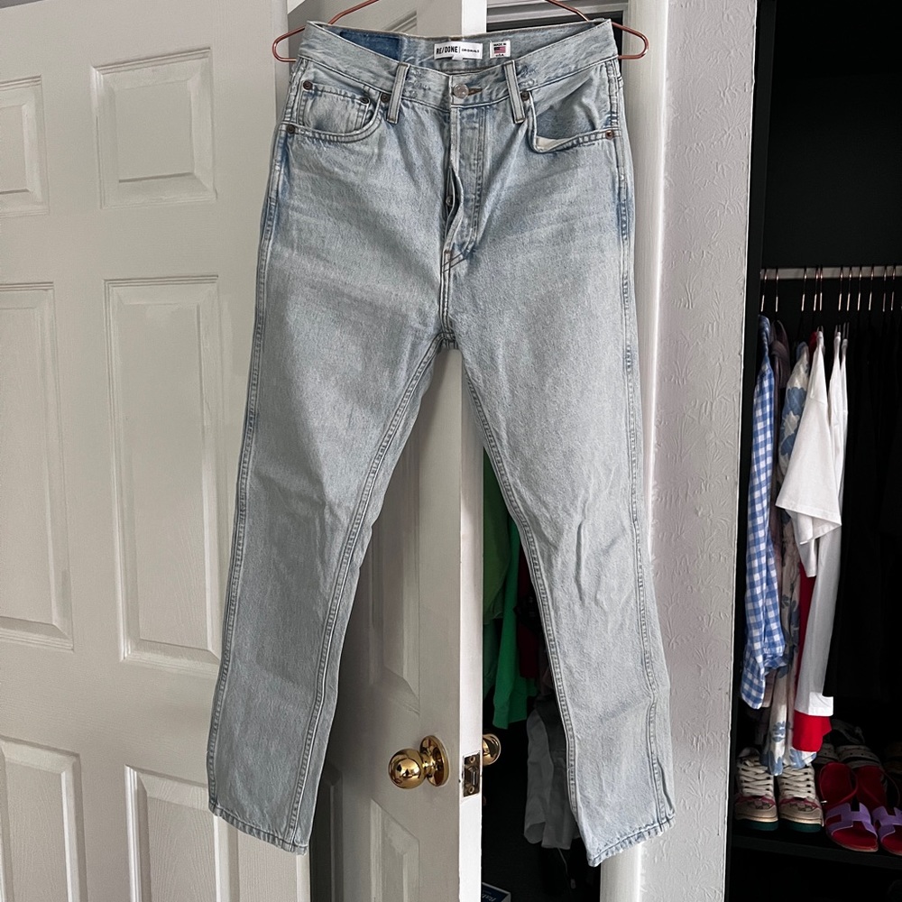 RE/DONE | Mid 90s High Rise Ankle Crop Jeans